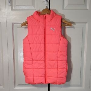 Puma Kids Vest in Bright Coral
